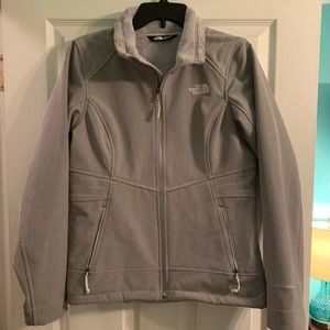 Grey North face- Classic fleece lined style jacket
